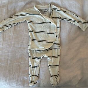 Bonsie Baby striped footie - washed but never worn! 0-3 months